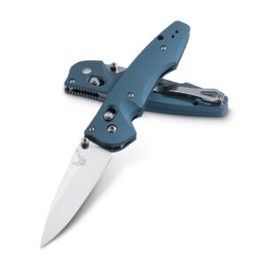 Benchmade Large Emissary 477-1 - סכין מתקפלת בצבע כחול / אפור