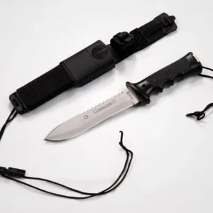 AITOR 16020 COMMANDO WHITE - סכין קבועה לשטח בצבע שחור / אפור