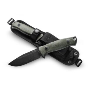 LionSteel M5B CVG - סכין קבועה בצבע ירוק / שחור