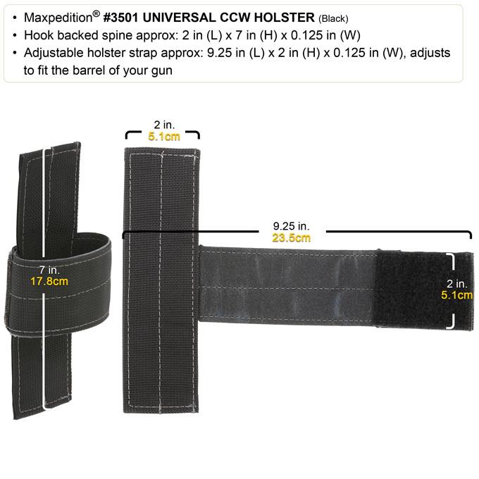 Universal CCW Holster 3501B - נרתיק אוניברסלי לנשק CCW – תמונה 4