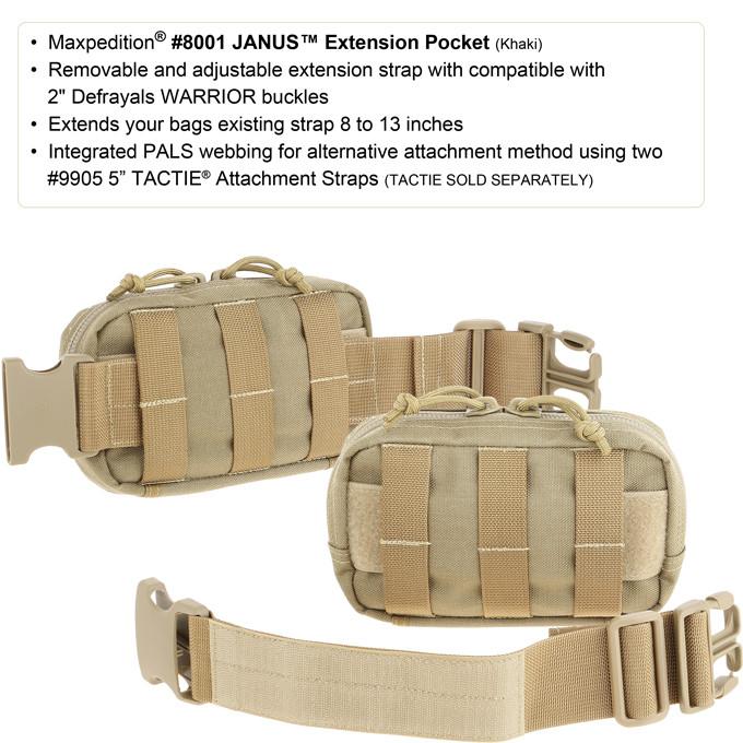 Janus Extension Pocket 8001B – פאוץ' בצבע שחור – תמונה 5