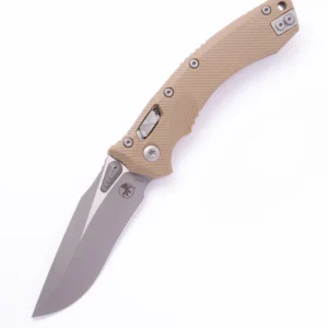 Microtech Amphibian 137RL-10APFLGTTA – סכין מתקפלת בצבע מדברי / אפור