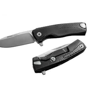 LionSteel ROK A BS - סכין מתקפלת בצבע שחור / אפור