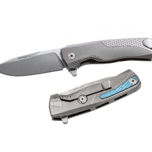 LionSteel ROK G - סכין מתקפלת טיטניום בצבע אפור