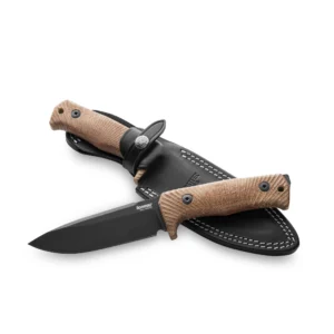 LionSteel T5B CVN - סכין קבועה בצבע חום / שחור