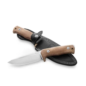 LionSteel T5 CVN – סכין קבועה בצבע חום/ אפור