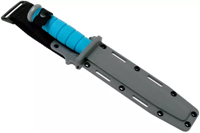 KA-BAR 1313SF USSF SPACE-BAR - סכין קומנדו קבועה בצבע תכלת / אפור 5 KA-BAR 1313SF USSF SPACE-BAR - סכין קומנדו קבועה בצבע תכלת / אפור – תמונה 5