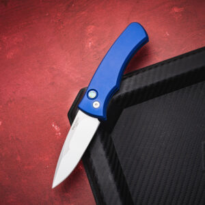 Pro-Tech 2025 DUKE CUSTOM 004 – סכין אוטומטית במהדורה מוגבלת בצבע כחול / כסף