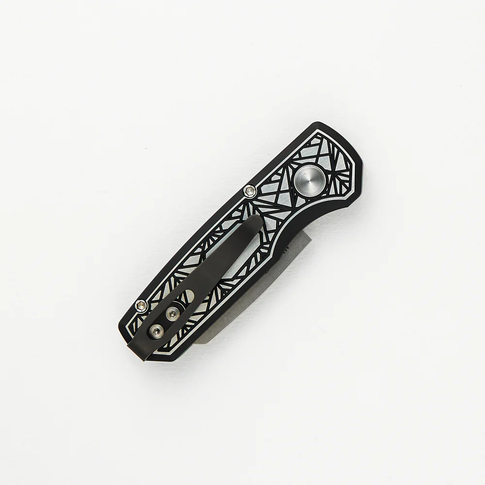 Pro-Tech 2024 RUNT CUSTOM 004 – סכין אוטומטית קומפקטית במהדורה מוגבלת בצבע שחור / כסף 4 Pro-Tech 2024 RUNT CUSTOM 004 – סכין אוטומטית קומפקטית במהדורה מוגבלת בצבע שחור / כסף – תמונה 4