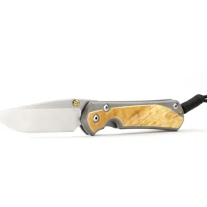 CHRIS REEVE L31-1108 Large Sebenza 31 Box Elder Burl Inlay - סכין מתקפלת פרימיום בצבע חום / אפור