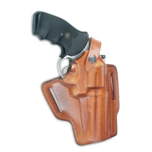 Front Line FL90723 – נרתיק פנקייק מעור בצבע חום ל־Smith & Wesson M&P 9 צד ימין