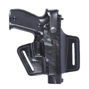 Front Line FL90S44 – נרתיק חצי פנקייק מעור בצבע שחור ל־Springfield Hellcat Micro Compact