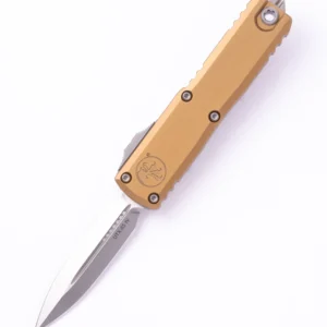 Microtech UTX-85 Gen IV Stonewash Standard Tan 12324-10TA – סכין אוטומטית בצבע טאן / אפור