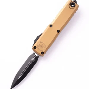 Microtech UTX-85 Gen IV D/E Black Standard Tan 12324-1TA – סכין אוטומטית בצבע טאן / שחור