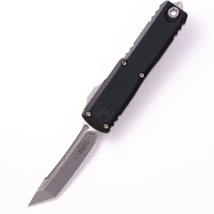 Microtech UTX-85 Gen IV D/E Black Standard Tan 12324-1TA – סכין אוטומטית בצבע שחור / אפור