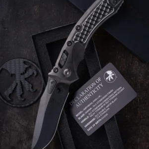 Microtech Amphibian Marfione Select 137RL-1DLCTFRMS2 - סכין מתקפלת במהדורה מוגבלת מטיטניום בצבע שחור
