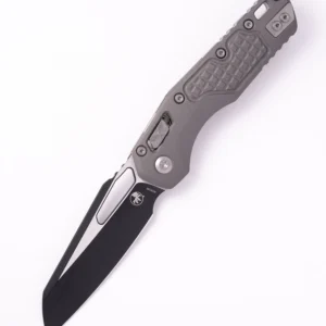 Microtech MSI Aluminum Frag Natural Clear 210-1FRNC  – סכין מתקפלת בצבע אפור / שחור