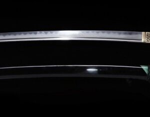 WKC Lotus Katana JAP30 – קטאנה מחושלת ידנית מפלדת דמשק מקופלת עם Hamon אמיתי בצבע ירוק