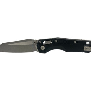 Microtech MSI Mini RAM-LOK Apocalyptic Standard Fluted Aluminum Black 210M-10APFL - סכין מתקפלת בצבע שחור / אפור