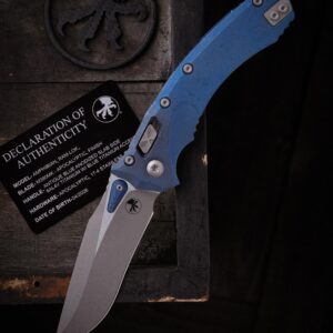 Microtech Amphibian Marfione Select 137RL-10APFRMS2 - סכין מתקפלת במהדורה מוגבלת מטיטניום בצבע כחול