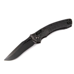 Microtech Amphibian RAM-LOK Signature Series 137RL-1DLCTFLCFS – סכין מתקפלת במהדורה מוגבלת מקרבון פייבר עם להב DLC