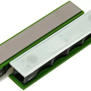 Wicked Edge WE1500GL – זוג אבני יהלום 1500 Grit עם משטחי זכוכית לליטוש למערכות Wicked Edge