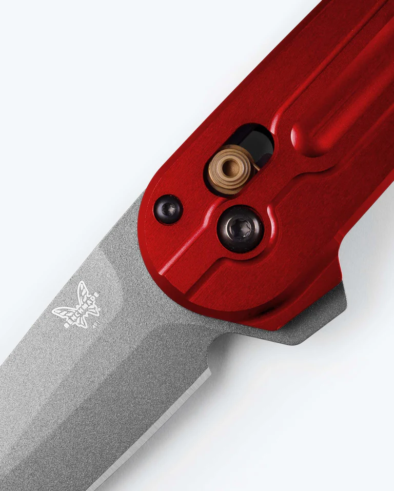 Benchmade Lowden 491GY-01 - סכין מתקפלת בצבע אדום / אפור 6 Benchmade Lowden 491GY-01 - סכין מתקפלת בצבע אדום / אפור – תמונה 6
