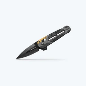 Benchmade Lowden 491BK-261 F-22 Gold Edition #129 - סכין מתקפלת בצבע שחור עם דמסקוס