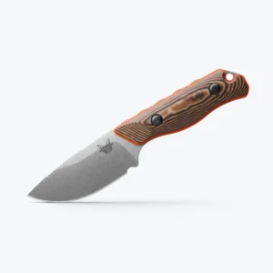Benchmade Hidden Canyon Hunter 15017-1 - סכין קבועה לשטח בצבע עץ / אפור
