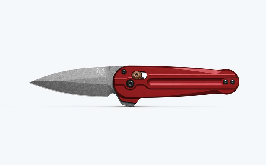 Benchmade Lowden 491GY-01 - סכין מתקפלת בצבע אדום / אפור 3 Benchmade Lowden 491GY-01 - סכין מתקפלת בצבע אדום / אפור – תמונה 3