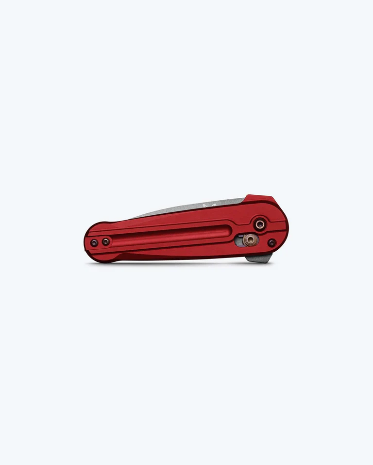 Benchmade Lowden 491GY-01 - סכין מתקפלת בצבע אדום / אפור 4 Benchmade Lowden 491GY-01 - סכין מתקפלת בצבע אדום / אפור – תמונה 4