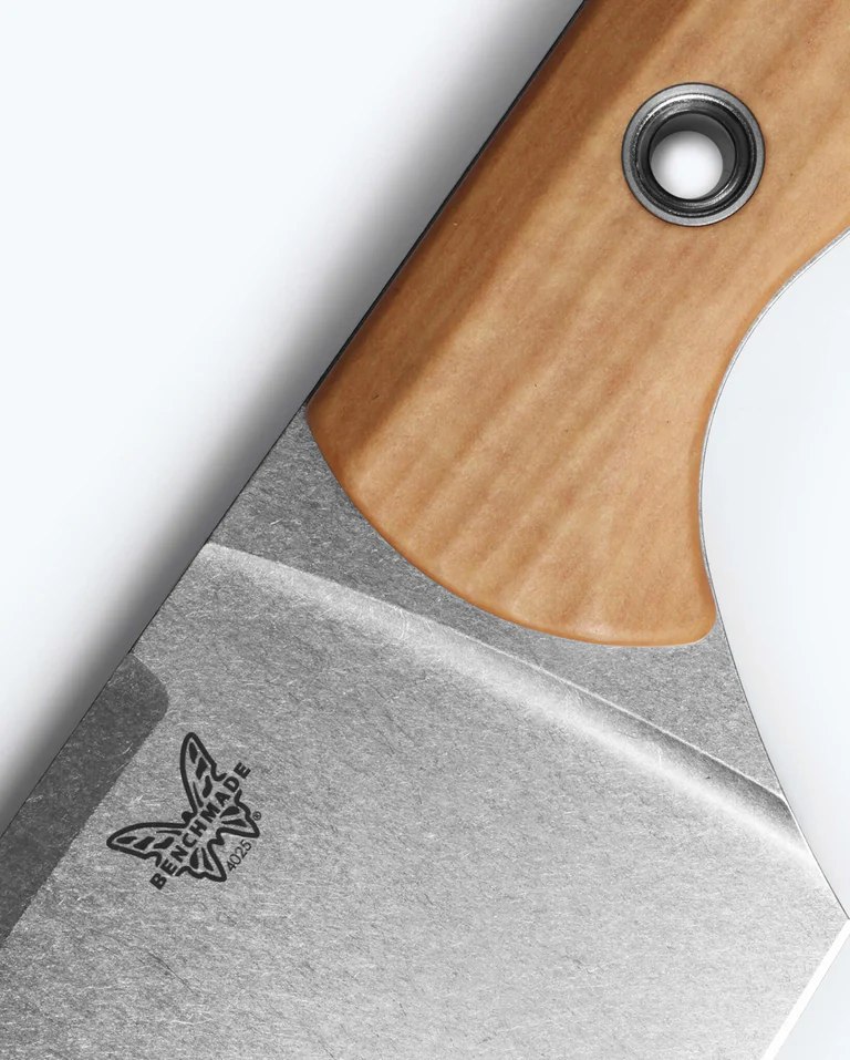 Benchmade 8" Chef Knife 4025-02 - סכין מטבח בצבע עץ / אפור 4 Benchmade 8" Chef Knife 4025-02 - סכין מטבח בצבע עץ / אפור – תמונה 4