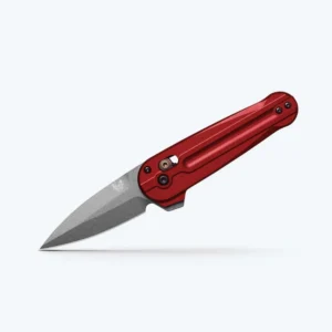 Benchmade Lowden 491GY-01 - סכין מתקפלת בצבע אדום / אפור