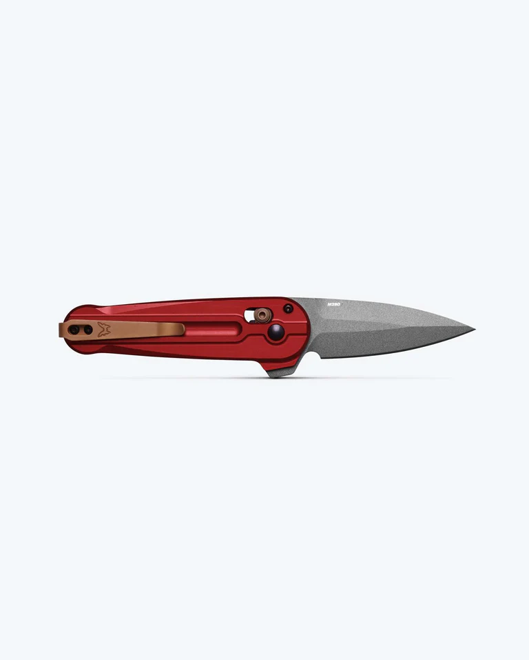Benchmade Lowden 491GY-01 - סכין מתקפלת בצבע אדום / אפור 2 Benchmade Lowden 491GY-01 - סכין מתקפלת בצבע אדום / אפור – תמונה 2