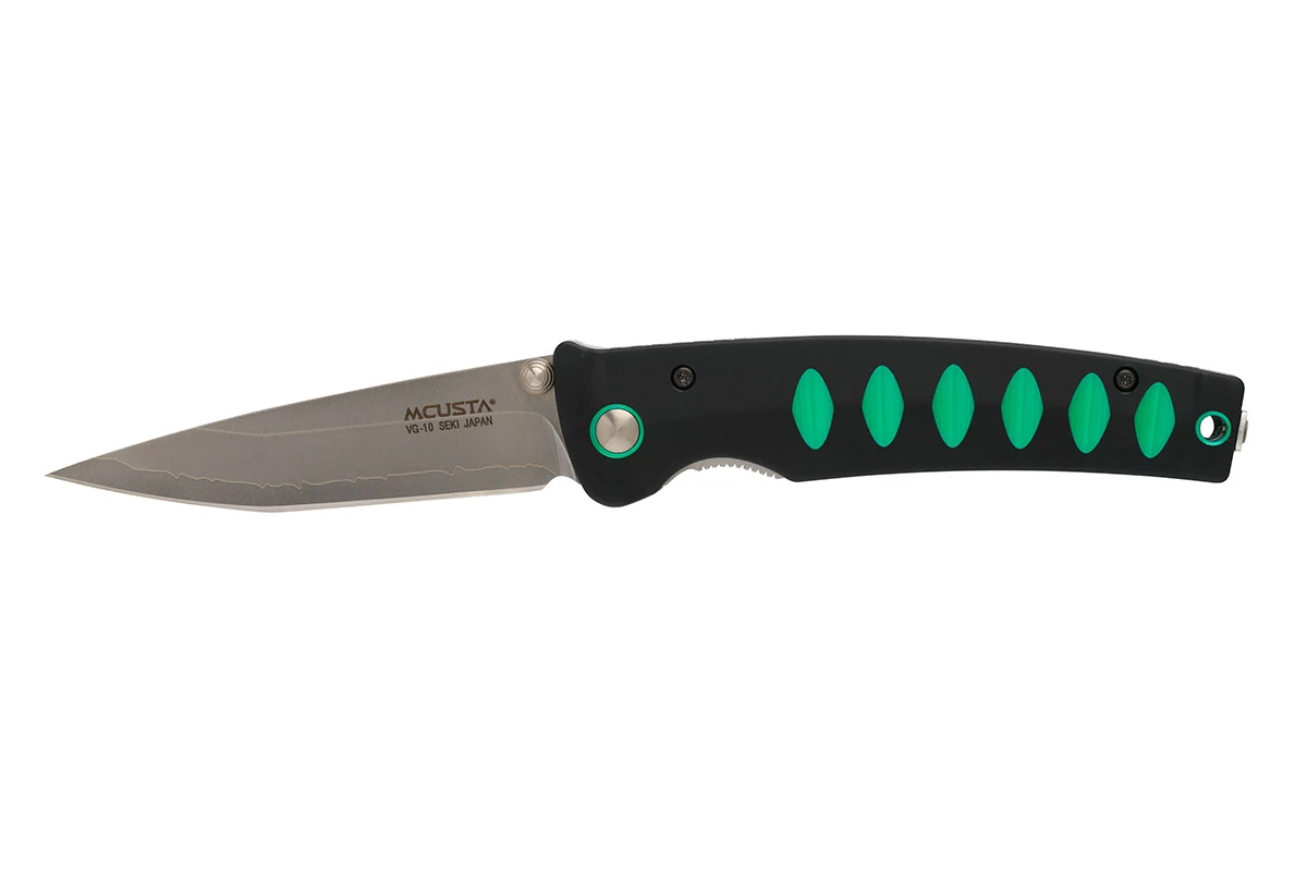 MCUSTA MC-0044C Katana – סכין מתקפלת יפנית עם להב סאן מאי בצורת קטאנה בצבע שחור / ירוק 3 MCUSTA MC-0044C Katana – סכין מתקפלת יפנית עם להב סאן מאי בצורת קטאנה בצבע שחור / ירוק – תמונה 3