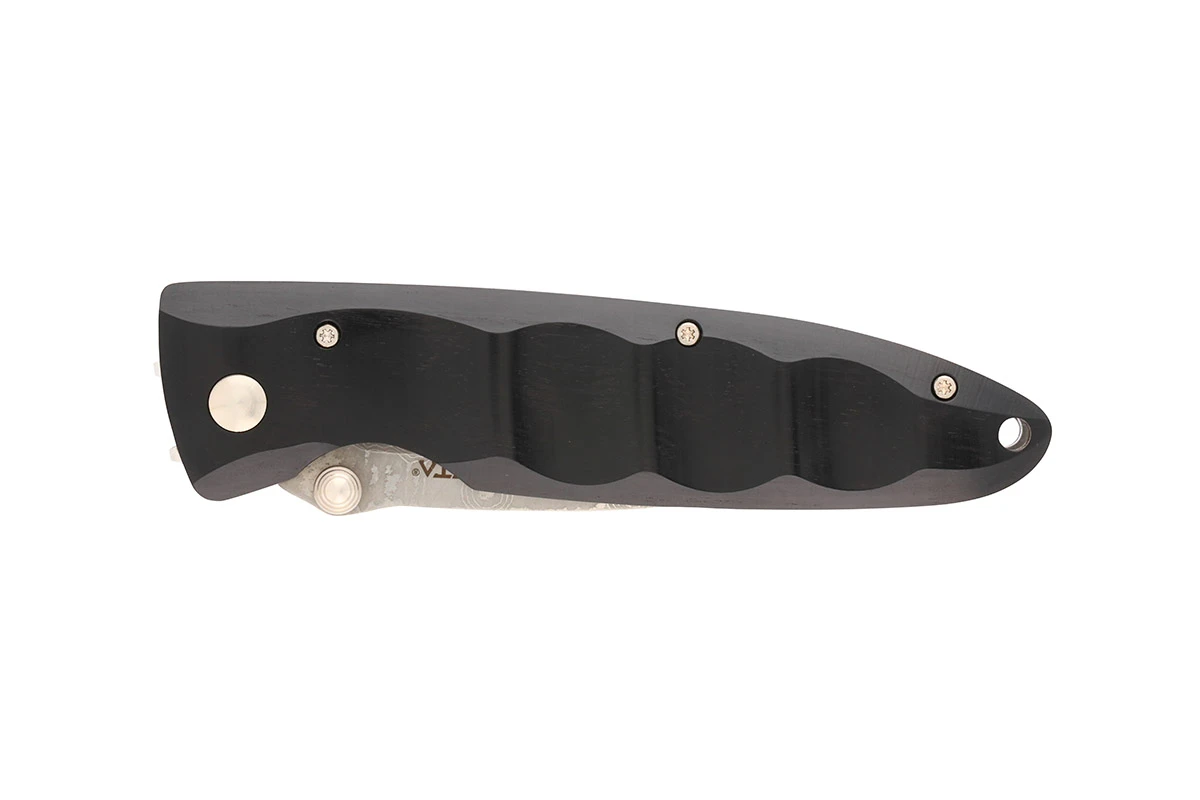 MCUSTA MC-0017D Classic Wave Pakawood – סכין מתקפלת יפנית עם ידית עץ ולהב דמסקוס בצבע שחור 3 MCUSTA MC-0017D Classic Wave Pakawood – סכין מתקפלת יפנית עם ידית עץ ולהב דמסקוס בצבע שחור – תמונה 3