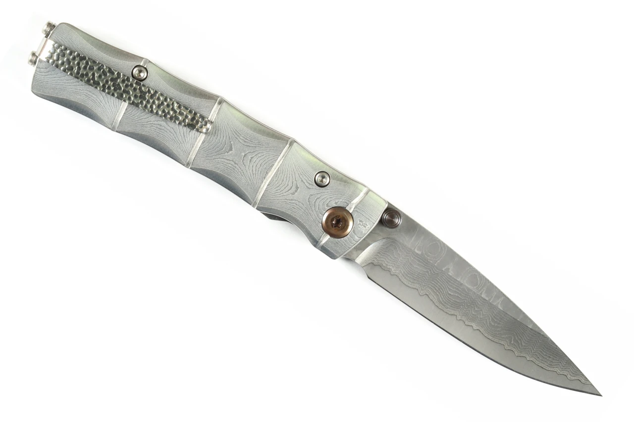 MCUSTA MC-0033D Shinra Take – סכין מתקפלת יפנית עם להב דמסקוס בצבע כסוף 2 MCUSTA MC-0033D Shinra Take – סכין מתקפלת יפנית עם להב דמסקוס בצבע כסוף – תמונה 2