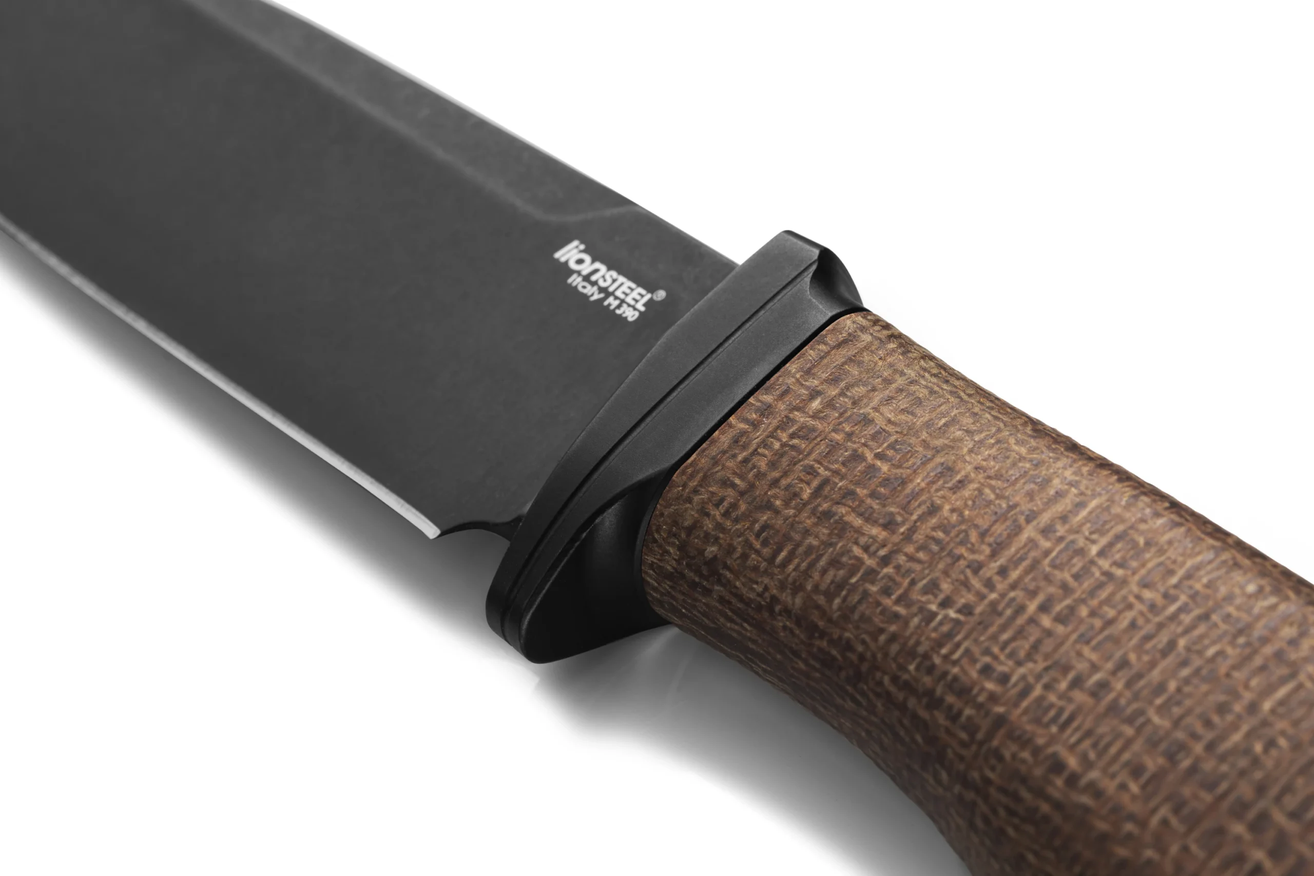 LionSteel Acha AH B BLN - סכין קבועה בצבע שחור / חום 2 LionSteel Acha AH B BLN - סכין קבועה בצבע שחור / חום – תמונה 2