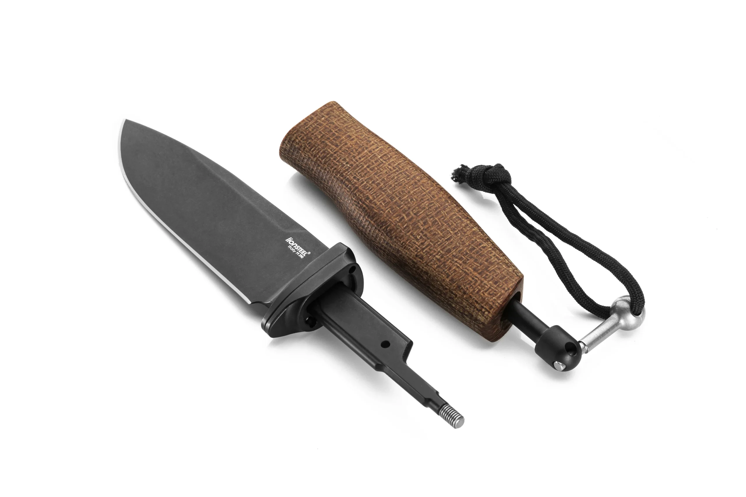 LionSteel Acha AH B BLN - סכין קבועה בצבע שחור / חום 6 LionSteel Acha AH B BLN - סכין קבועה בצבע שחור / חום – תמונה 6