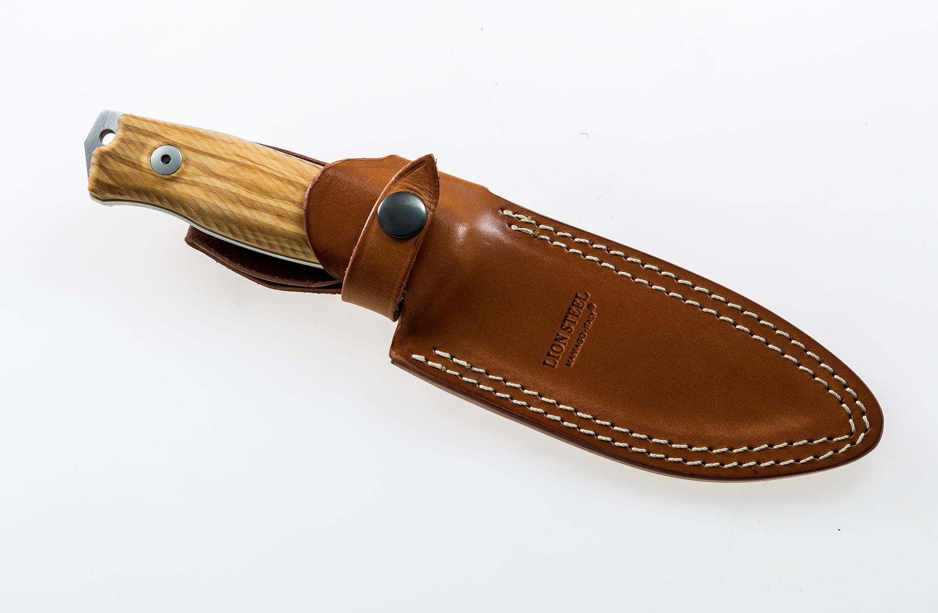 LionSteel M5 UL - סכין קבועה בצבע חום / אפור 2 LionSteel M5 UL - סכין קבועה בצבע חום / אפור – תמונה 2