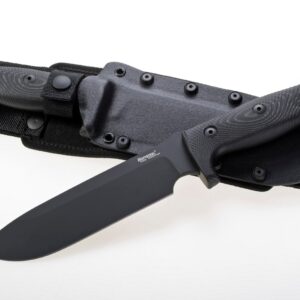 LionSteel M7 MB – סכין שטח עם להב קבוע בצבע שחור