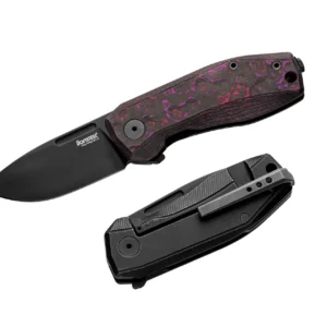 LionSteel Nano NA01 PH – סכין מתקפלת עם קרבון פייבר בצבע שחור / סגול