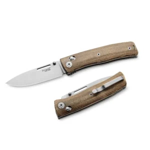 LionSteel Nini NN1 CVN – סכין מתקפלת בצבע חום / אפור