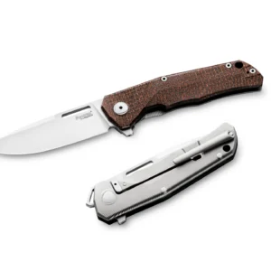 LionSteel Q4ttro Q4 BGR– סכין מתקפלת בצבע חום / אפור