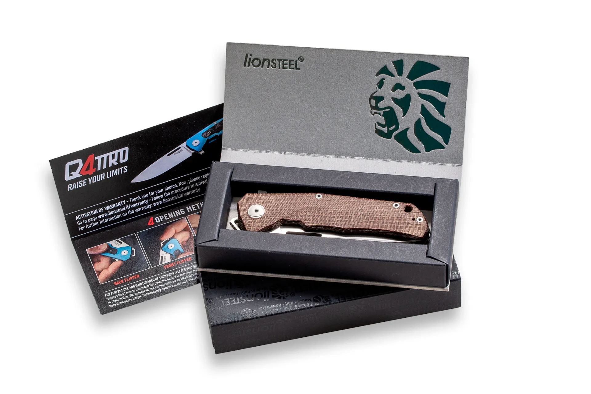 LionSteel Q4ttro Q4 BR – סכין מתקפלת קרבון פייבר בצבע נחושת / אפור 7 LionSteel Q4ttro Q4 BR – סכין מתקפלת קרבון פייבר בצבע נחושת / אפור – תמונה 7
