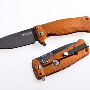 LionSteel SR22A OB - סכין מתקפלת בצבע כתום / שחור