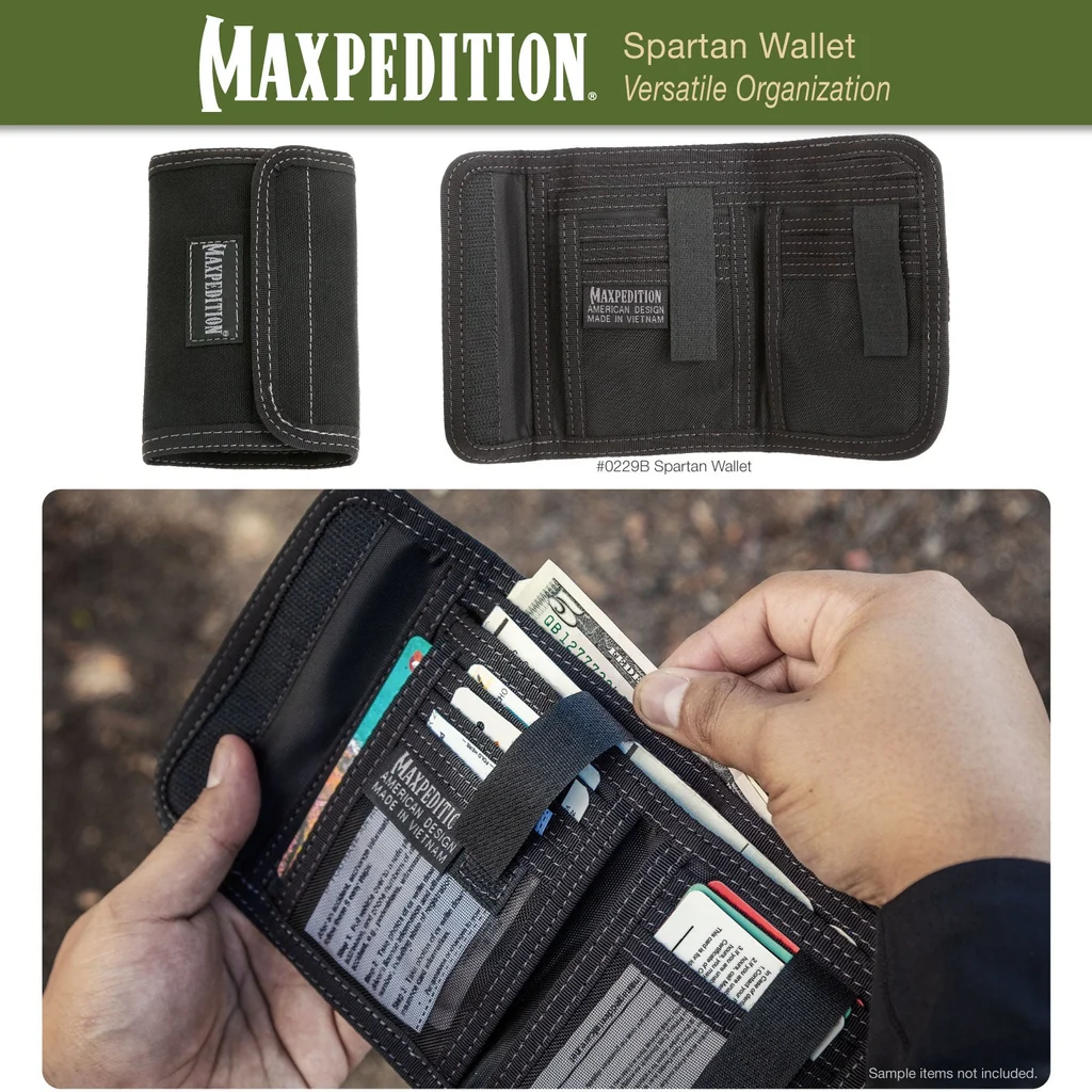 Maxpedition Spartan Wallet 0229K – ארנק מתקפל חאקי מ־1000D עם 11 תאים פנימיים 7 Maxpedition Spartan Wallet 0229K – ארנק מתקפל חאקי מ־1000D עם 11 תאים פנימיים – תמונה 7