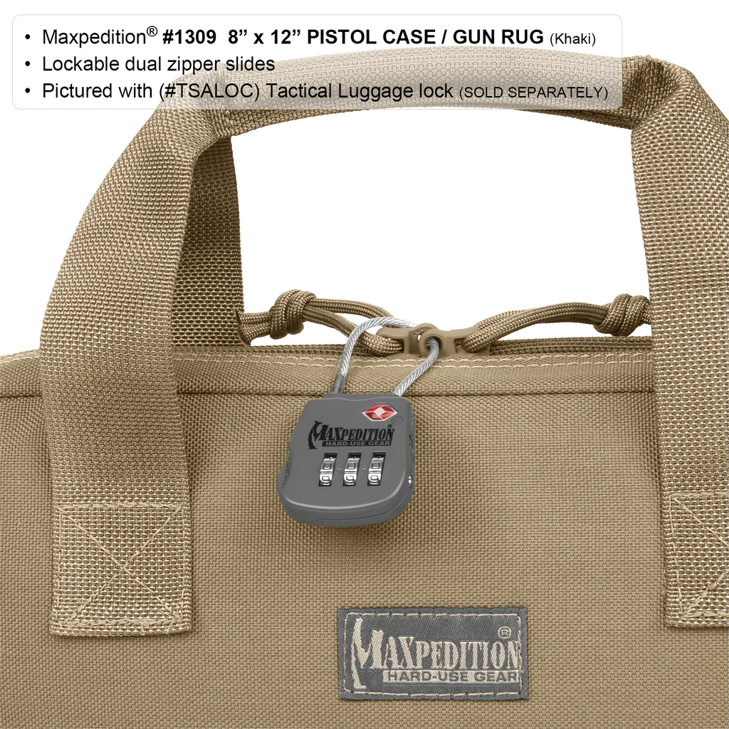 Maxpedition 8"×12" Padded Pistol Case / Gun Rug 1309B – נרתיק אקדח מרופד שחור לעד 7 מחסניות 6 Maxpedition 8"×12" Padded Pistol Case / Gun Rug 1309B – נרתיק אקדח מרופד שחור לעד 7 מחסניות – תמונה 6