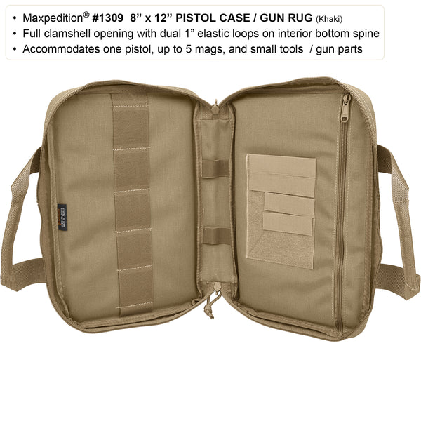 Maxpedition 8"×12" Padded Pistol Case / Gun Rug 1309B – נרתיק אקדח מרופד שחור לעד 7 מחסניות 4 Maxpedition 8"×12" Padded Pistol Case / Gun Rug 1309B – נרתיק אקדח מרופד שחור לעד 7 מחסניות – תמונה 4