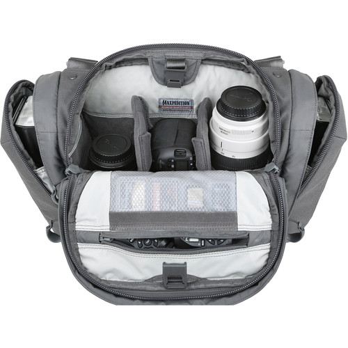 Maxpedition Solstice Camera Shoulder Bag STCGRY – תיק צילום כתף 13.5 ליטר ל־DSLR, אפור 7 Maxpedition Solstice Camera Shoulder Bag STCGRY – תיק צילום כתף 13.5 ליטר ל־DSLR, אפור – תמונה 7
